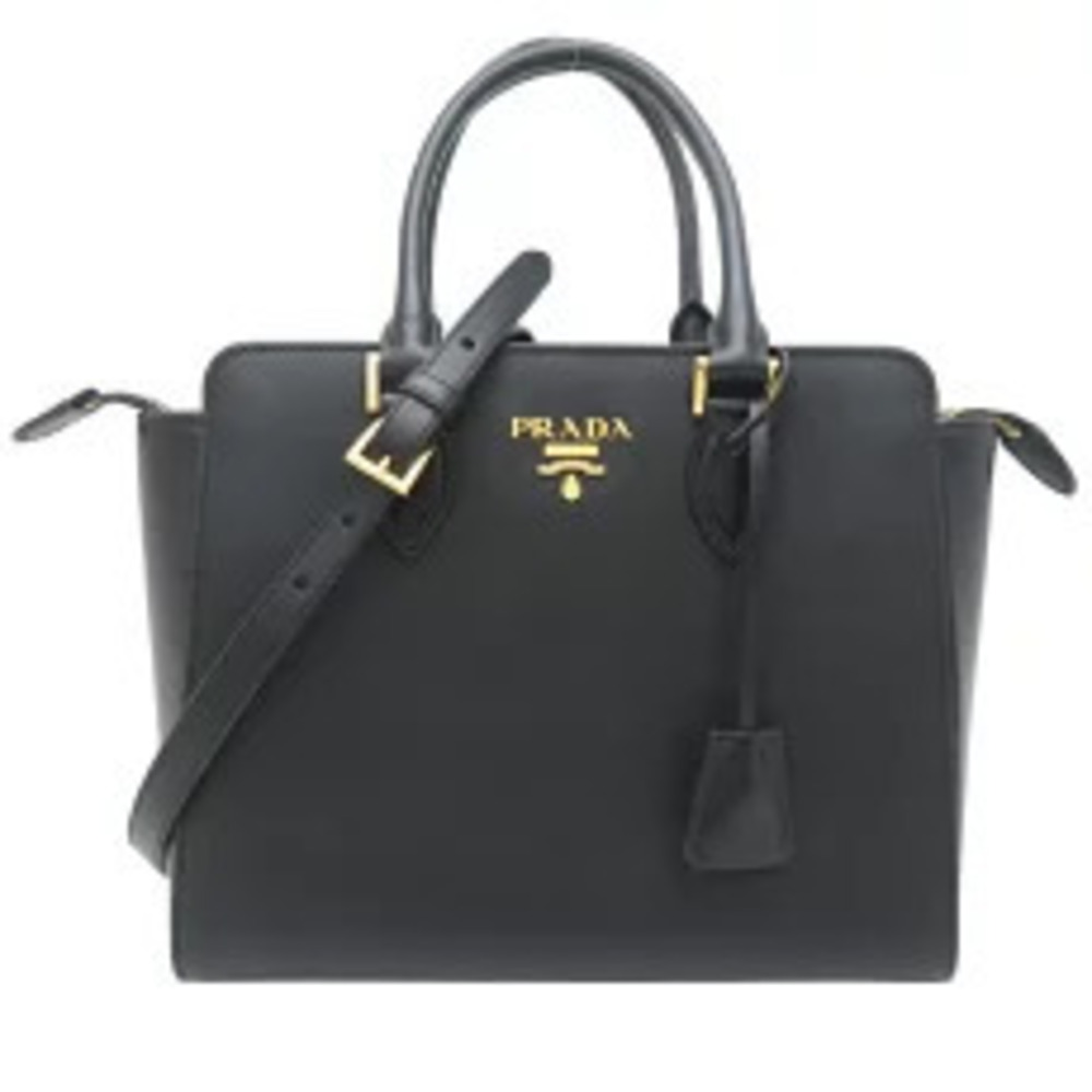 Prada bag handbag Saffiano leather black